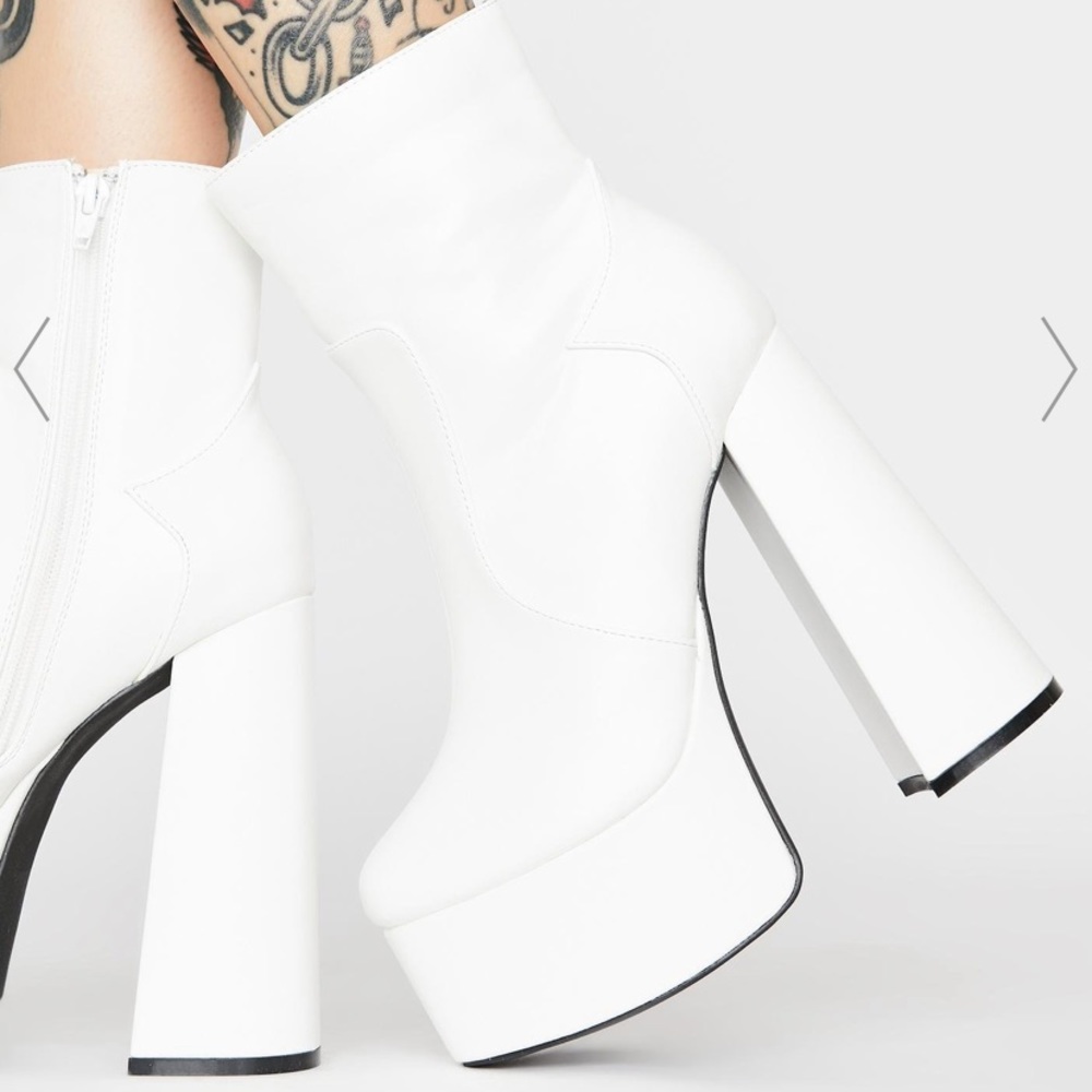 Dolls Kill White Platforms
